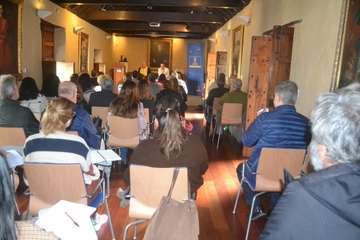 Juancho Armas pone el colofón al taller de escritura de la Casa-Museo de Telde (Foto Inma Perera)